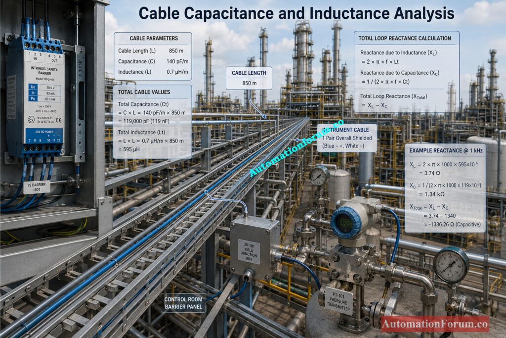 Cable Capacitance, Cable Inductance, Cable Length, and Ignore Cable Option