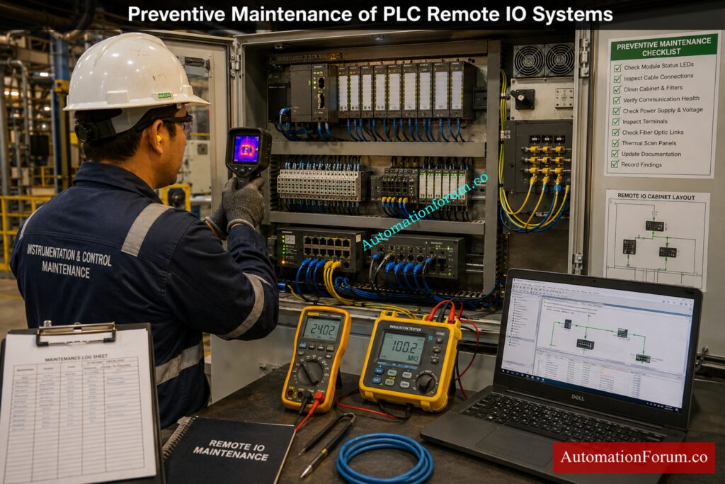 Preventive Maintenance Checklist for Remote IO Systems