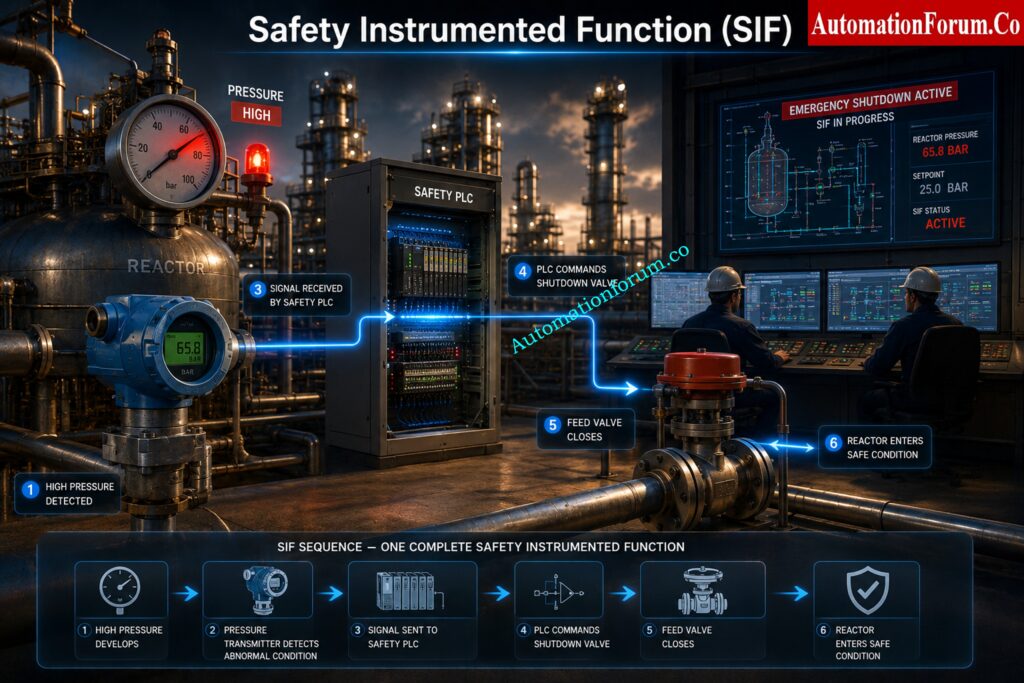 Components of a Safety Instrumented Function (SIF)