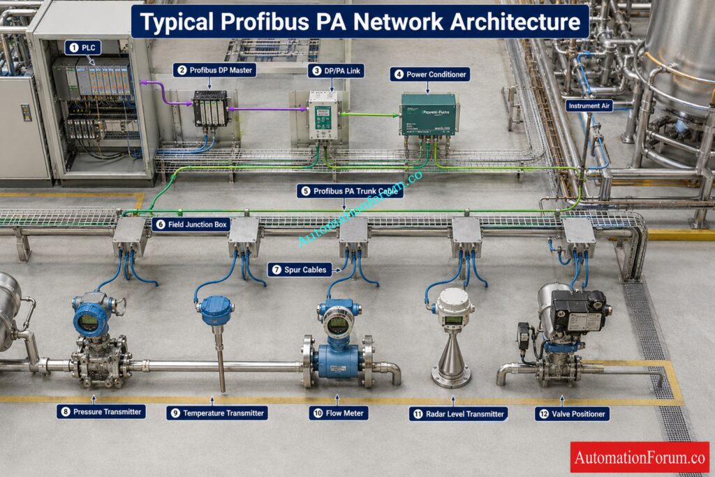 Main Components of a Profibus PA Network