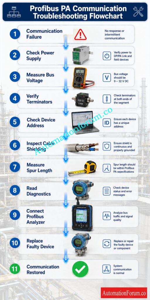Step by Step Profibus PA Troubleshooting Procedure 1
