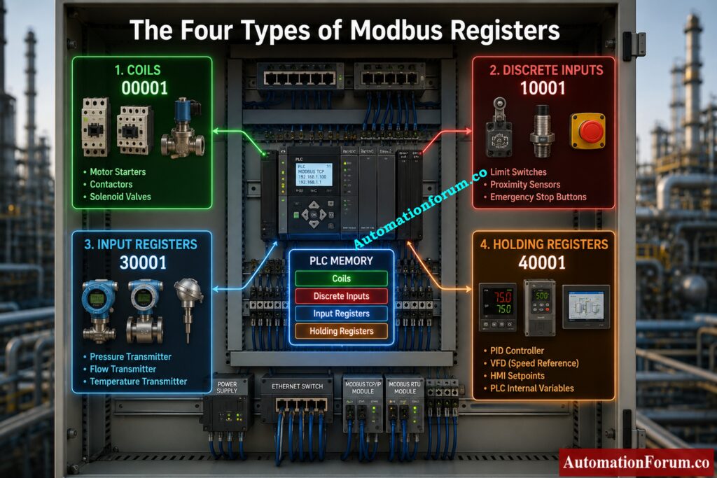 Understanding the Four Types of Registers in Modbus Protocol