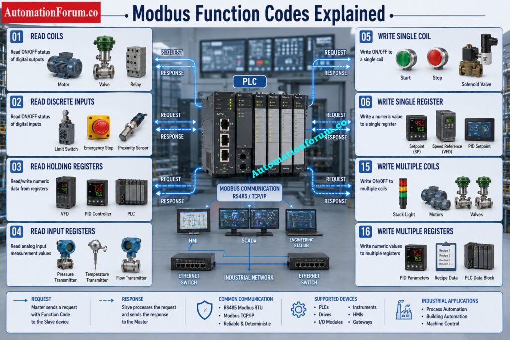 Common Modbus Function Codes