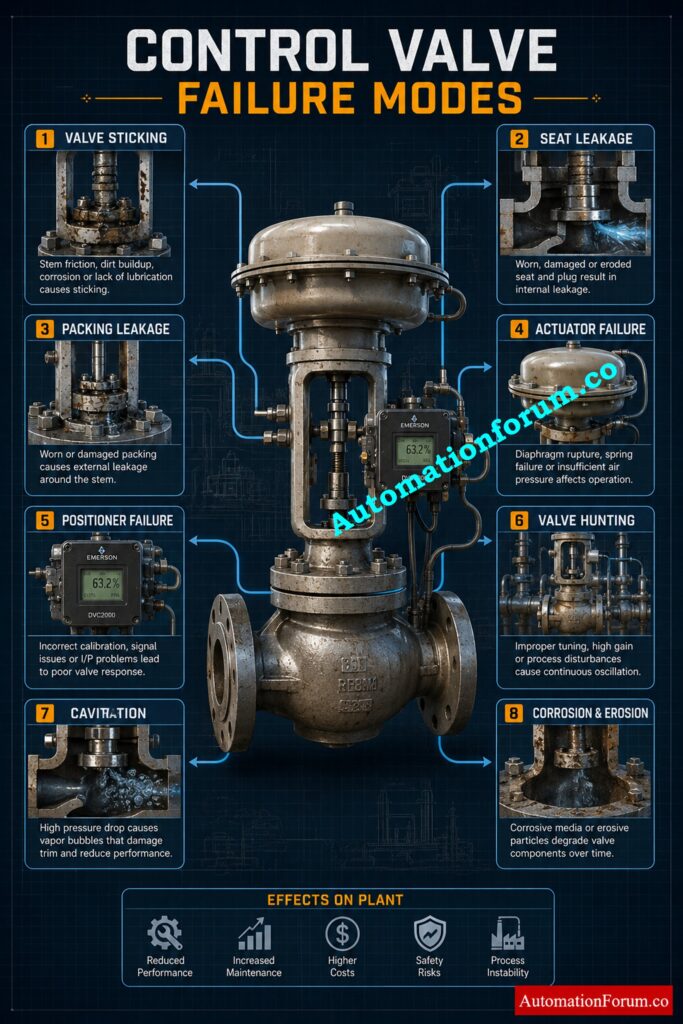 Most Common Failure Modes of Control Valves