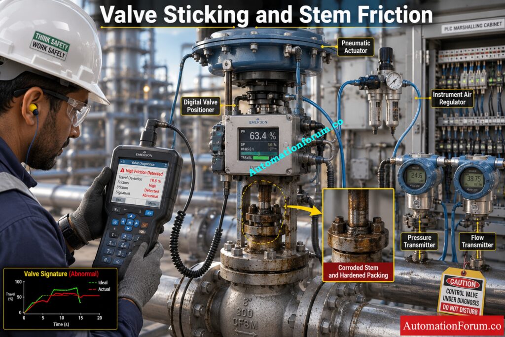 Valve Sticking and High Stem Friction