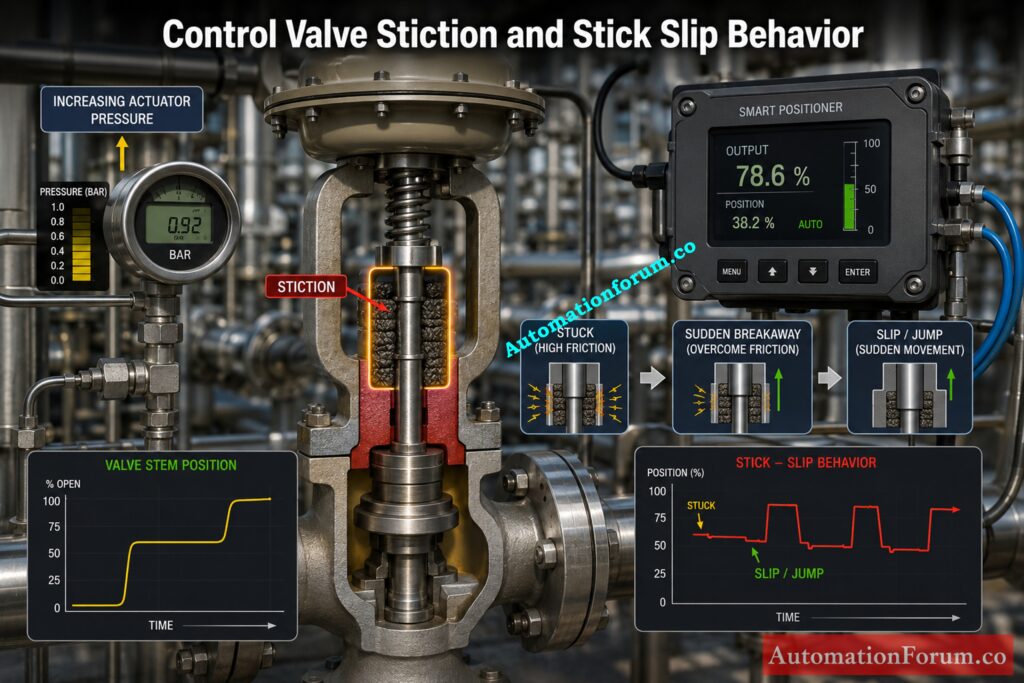 Control Valve Stiction and Stick Slip Behavior