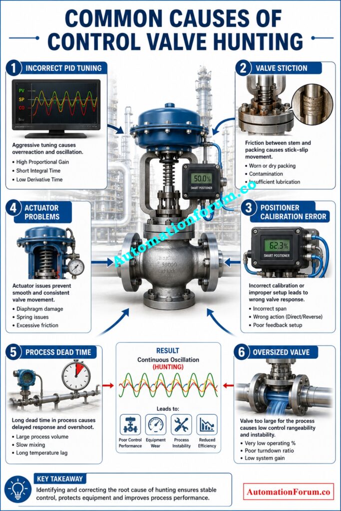 Common Causes of Control Valve Hunting in AUTO Mode