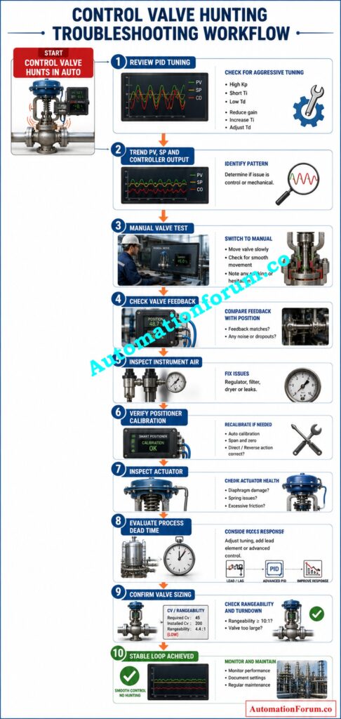Control Valve Hunting Troubleshooting = Control Valve Hunting and Loop Stability 