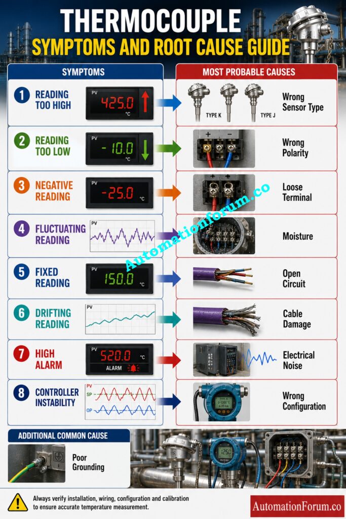 Thermocouple Troubleshooting Decision Table