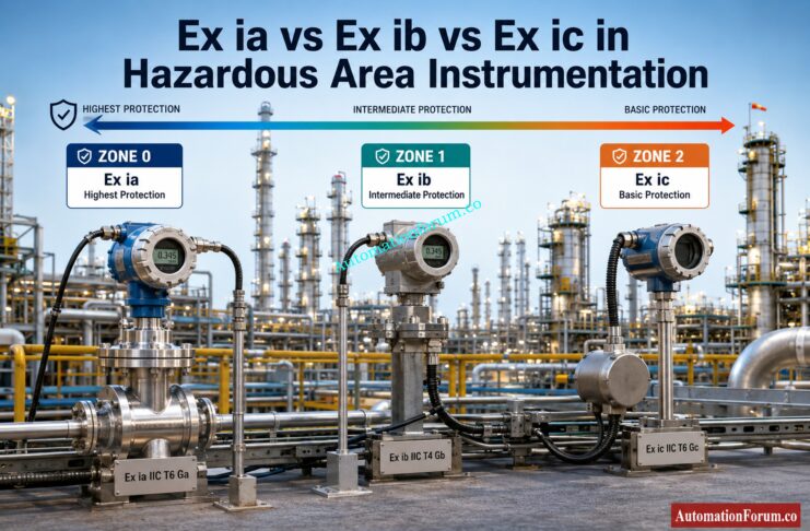 Difference Between Ex ia, Ex ib and Ex ic in Hazardous Area Instrumentation