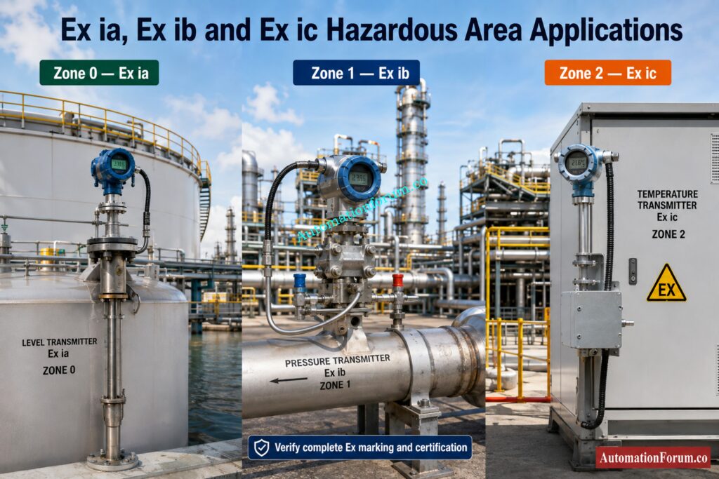 Ex ia vs Ex ib vs Ex ic: Main Differences