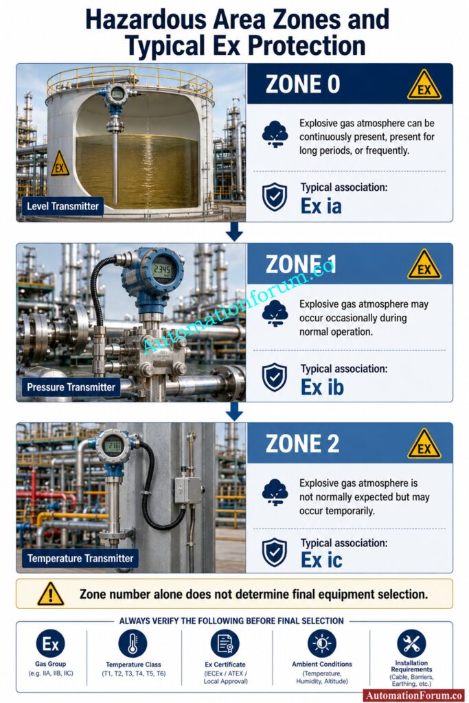 Ex ia vs Ex ib vs Ex ic and Hazardous Area Zones