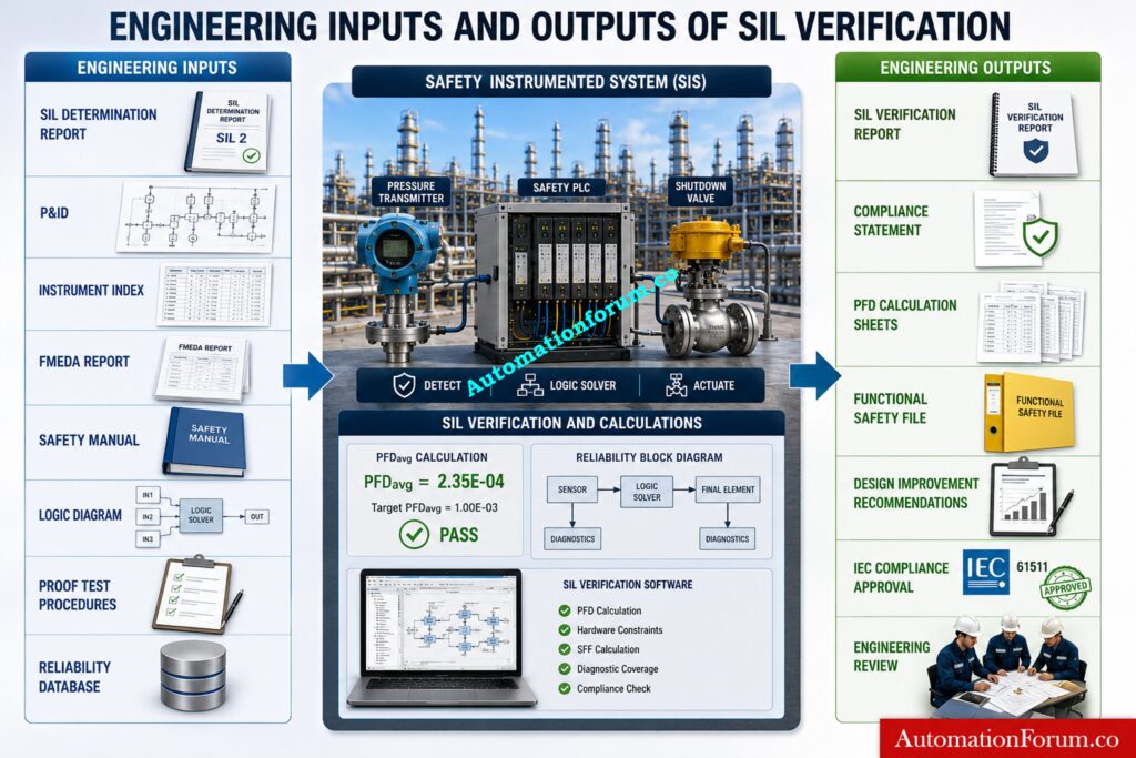 Engineering Outputs for SIL Verification