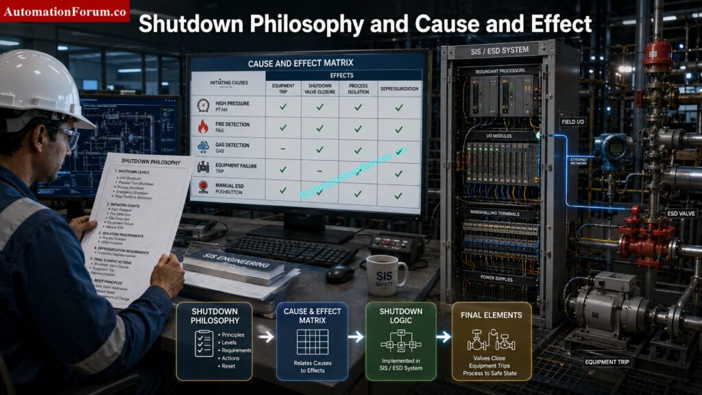Shutdown Philosophy and Cause and Effect Matrix