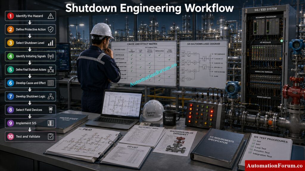 Shutdown Philosophy Engineering Workflow
