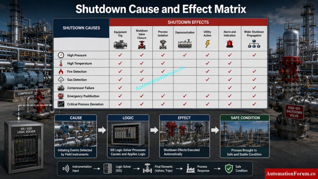Shutdown Valve Actions