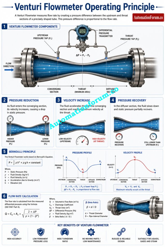 Engineering Principles Used by the Venturi Flowmeter Calculator