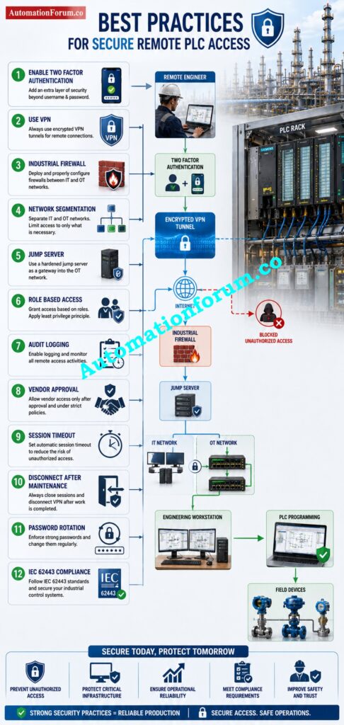 Best Practices for Secure Remote PLC Access