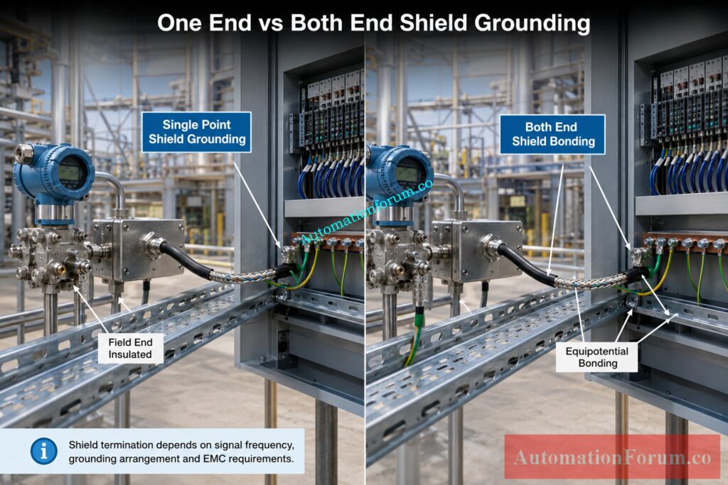 Should Cable Shields Be Grounded at One End or Both Ends