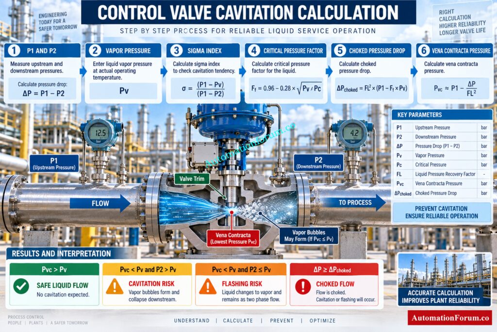 How to Calculate Control Valve Cavitation