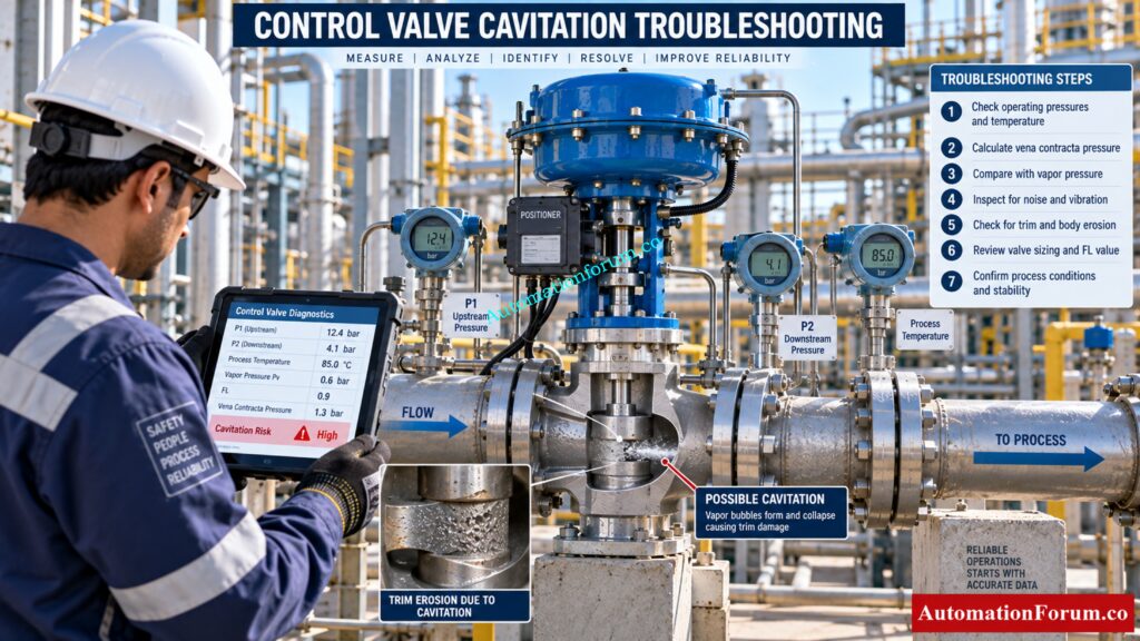 Control Valve Cavitation Troubleshooting