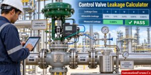 Control Valve Leakage Calculator