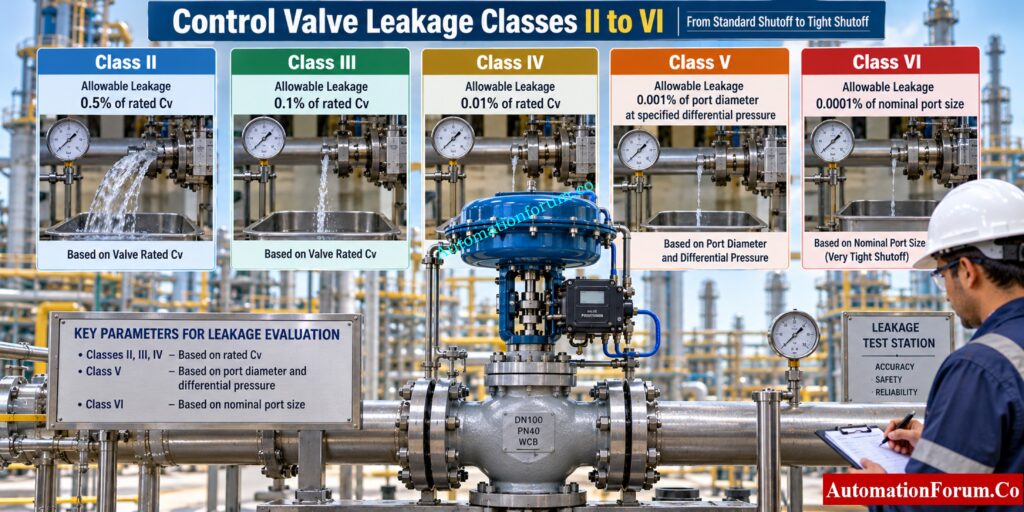 What Is a Control Valve Leakage Class?