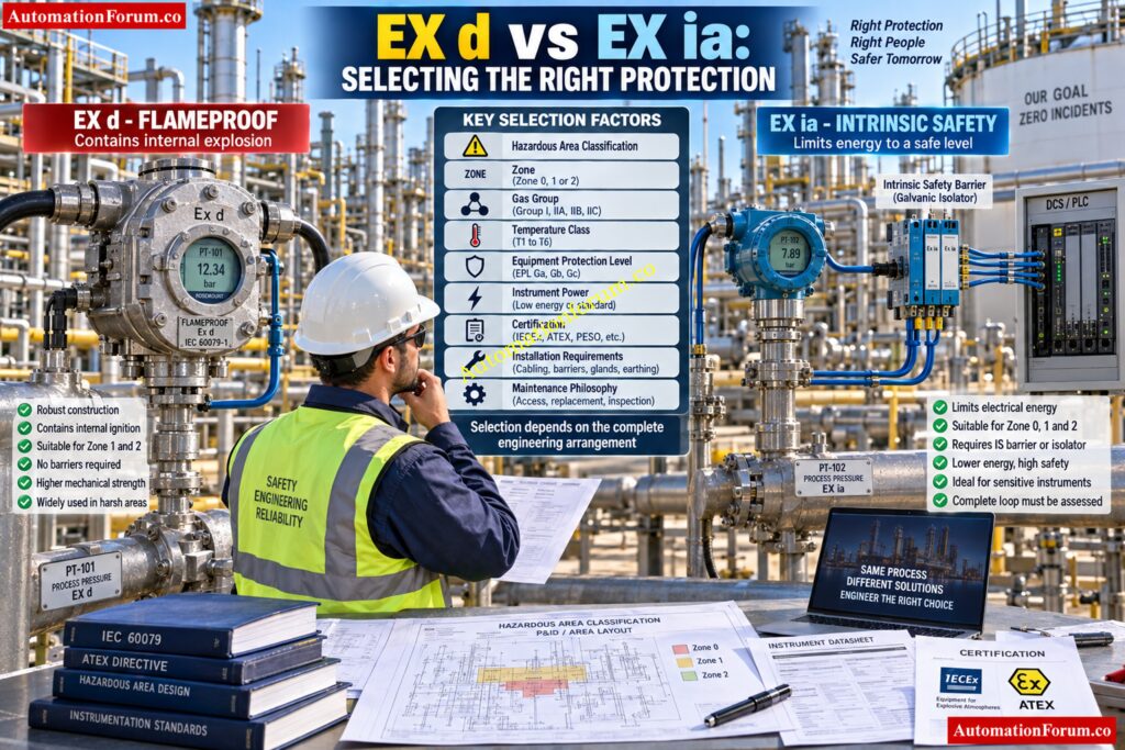 Ex d vs Ex ia: How to Choose the Right Protection
