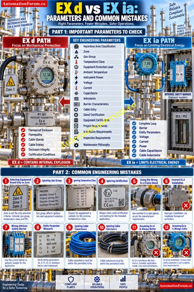Important Parameters to Check Before Selecting Ex d or Ex ia