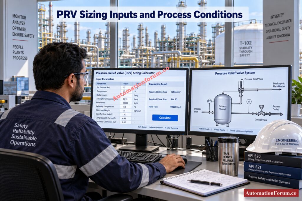 What Information Is Required for Pressure Relief Valve Sizing?