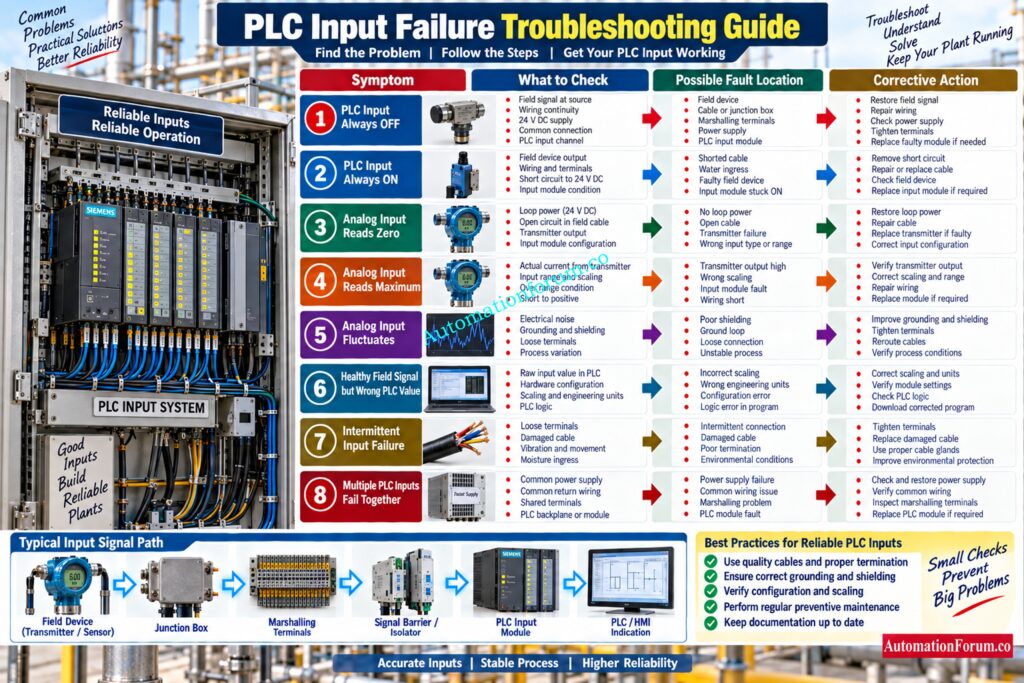 PLC Input Troubleshooting