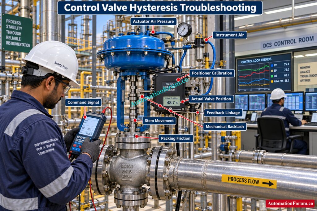 How to Troubleshoot Hysteresis in a Control Valve
