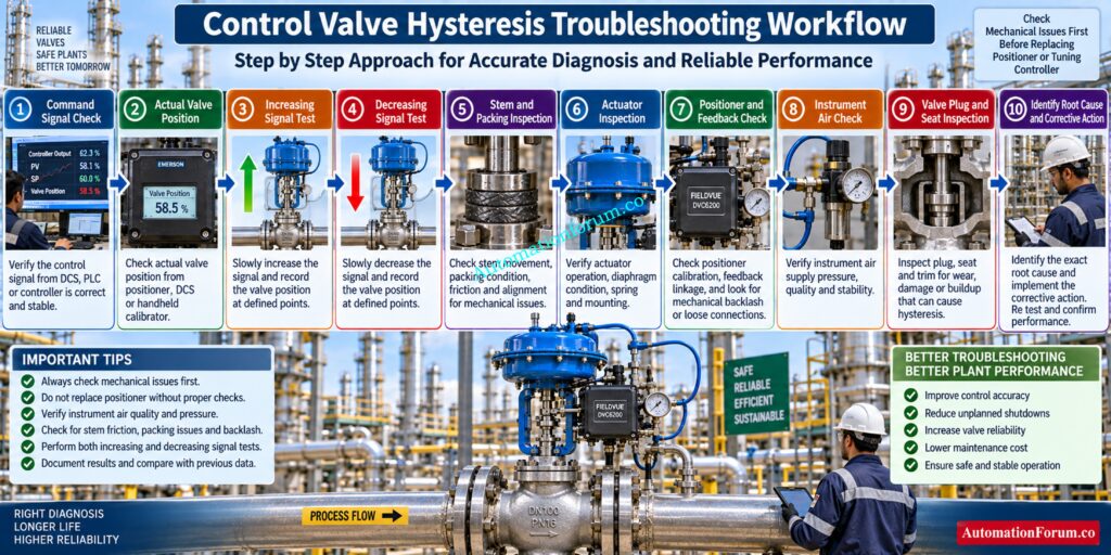 Control Valve Hysteresis Troubleshooting Checklist