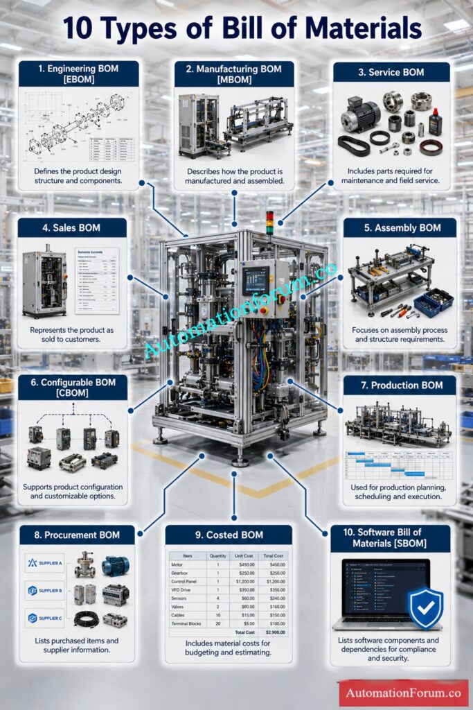 Types of Bill of Materials [BOM]