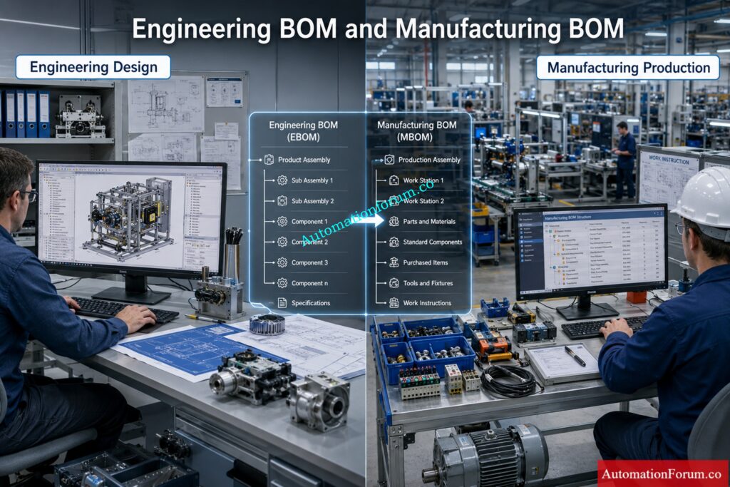 Engineering BOM vs Manufacturing BOM
