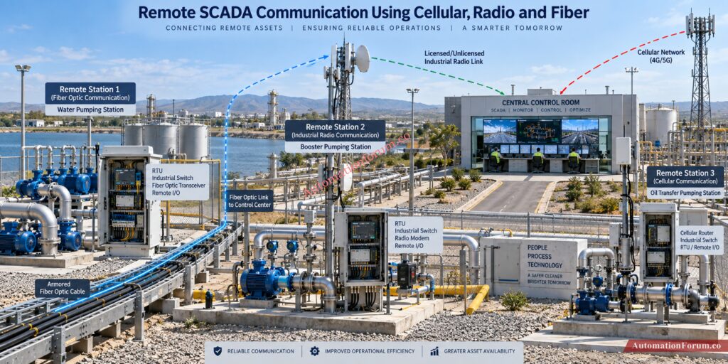 Fiber Optic Communication Devices for Industrial Networks