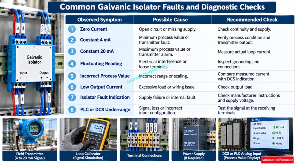 Common Symptoms of Galvanic Isolator Problems