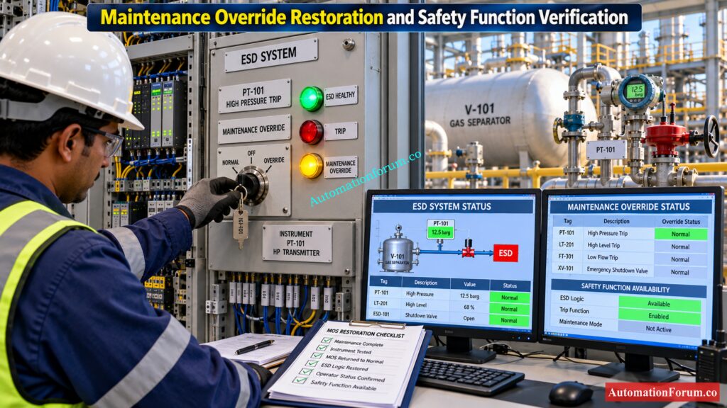 Maintenance Override Switch Practical Example