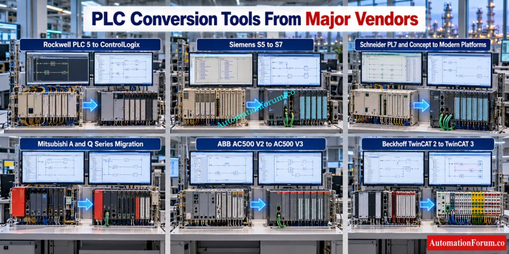 Popular PLC Conversion Tools From Major Vendors