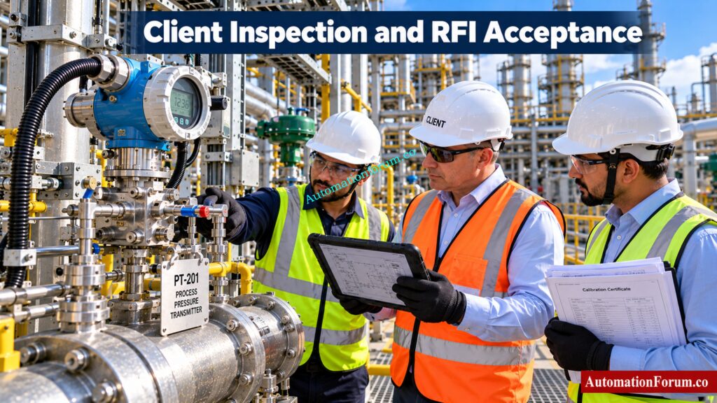 Conduct Client or Consultant Inspection