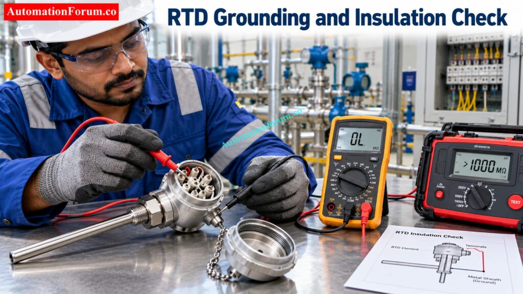 RTD Grounding and Insulation Check