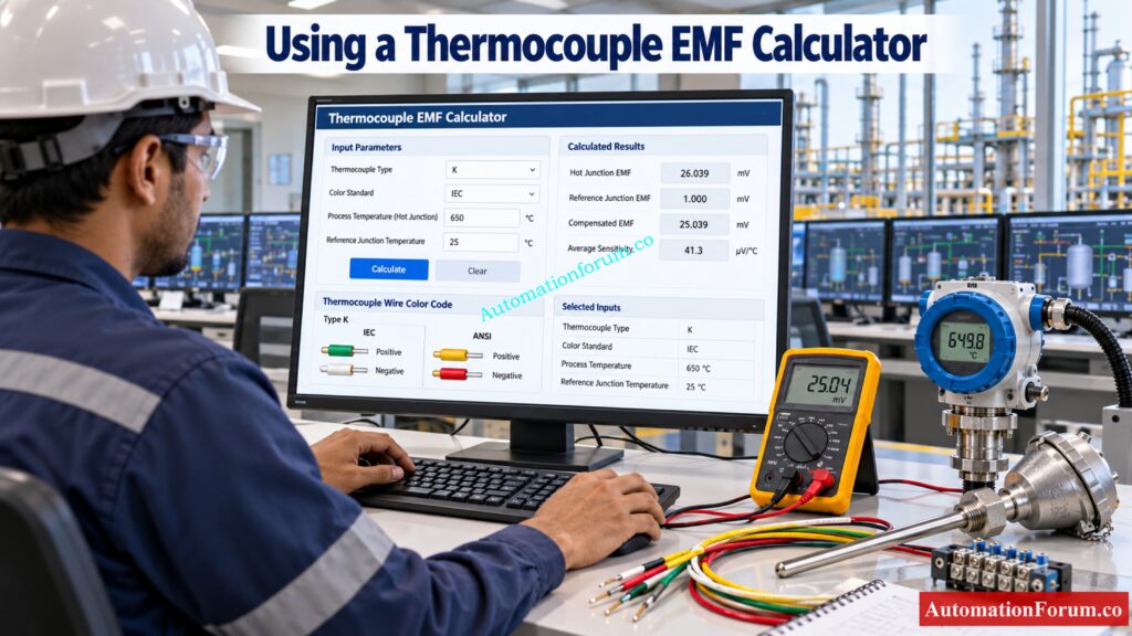 How to Use the Thermocouple EMF Calculator